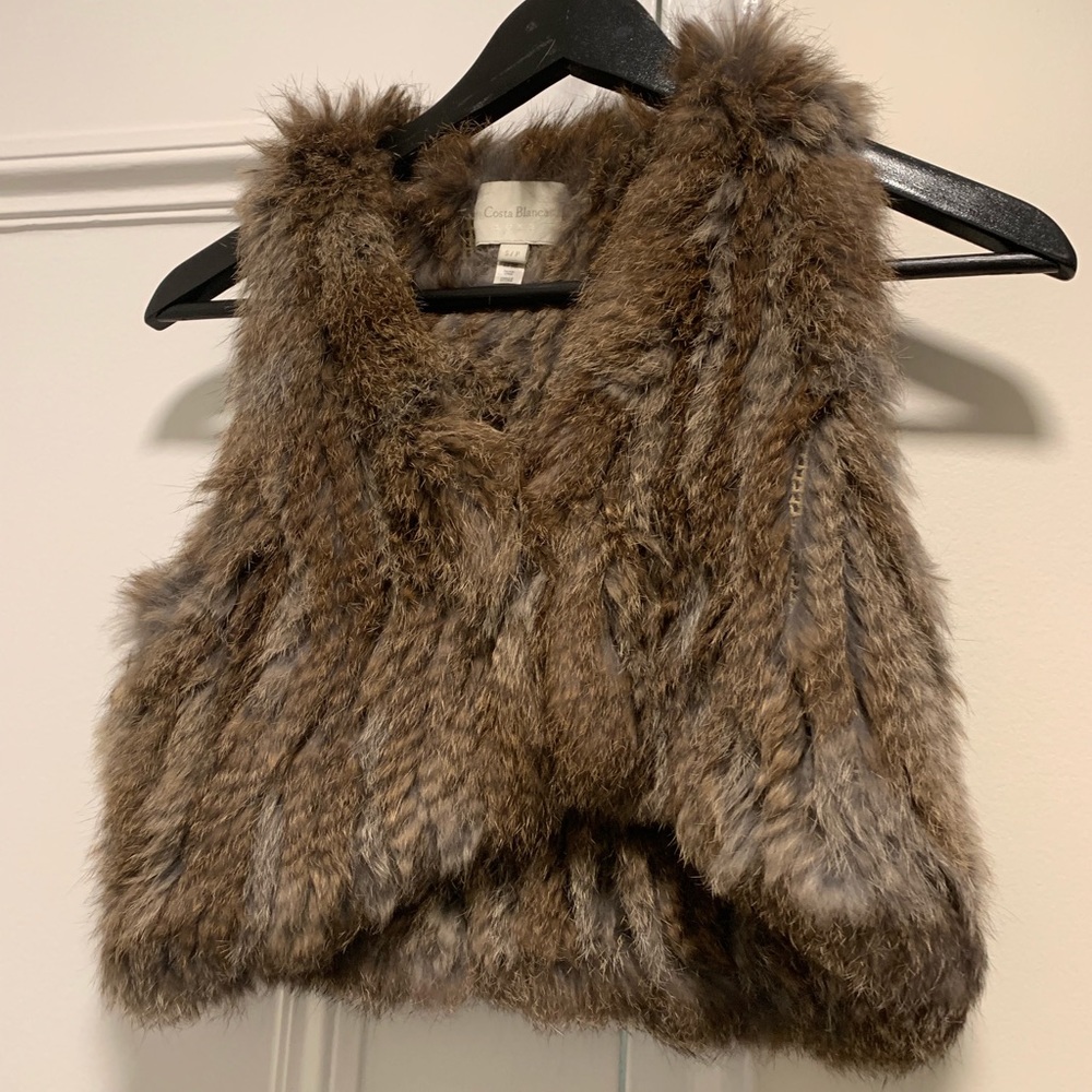 Faux fur vest
